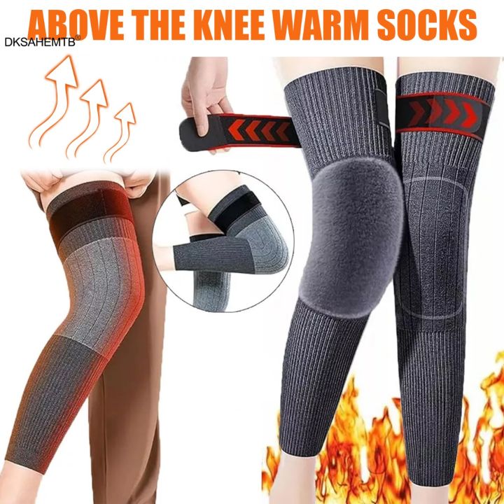 2Pcs/%201%20Pair%20Knee%20warmer%20for%20men%20and%20women%20With%20Straps/Belts,%20thermal%20legs%20warmer%20for%20medical%20use,%20fleece%20brace%20warmer,%20knee%20pain%20relief,%20Wool%20Knee%20Pads%20-%20Image%202