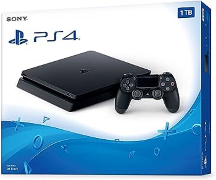 PlayStation 4 Ps4 Slim edition 500GB with  free games installed  With One Wireless Controller with offline games 10+ with all Accessories.