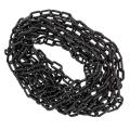 BISupply Plastic Chain Links Black Chain Link Plastic Chains Crowd Control Chain Black 198 Inch/16.5 Foot. 