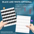 1 Sheet Switch Stickers English Print Self-adhesive Removeable Bathroom No Mark Left Push Button Icon Labels For Home Use. 