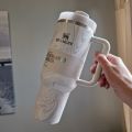 Stanley-Quencher H2.0 Flowstate Stainless Steel 40oz, 1.18L Vacuum Insulated Cup, Tumbler Mug with Lid and Straw Suitable For Hot and Cold Both Car Mug Travel Cup Insulated. 
