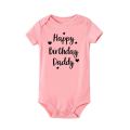 Happy Birthday Daddy Baby Romper Dad Party Boys Girls Outfit Bodysuit Infant Summer Toddler Newborn Baby Clothes Fathers Gifts. 