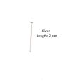 100 Pieces Flat Head Pins Golden Silver Steel for DIY Jewelry making accessories. 