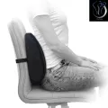 FixOrtho BackCare Foam Cushion For Office Chair & Car Seat with MASSAGE BUBBLES Support - Upper & Lower Lumbar Support. 
