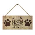 1 Set Plaques Sign Eco-friendly English Letter Printed Wood Hanging Decorative Plaque Supplies for Yard. 