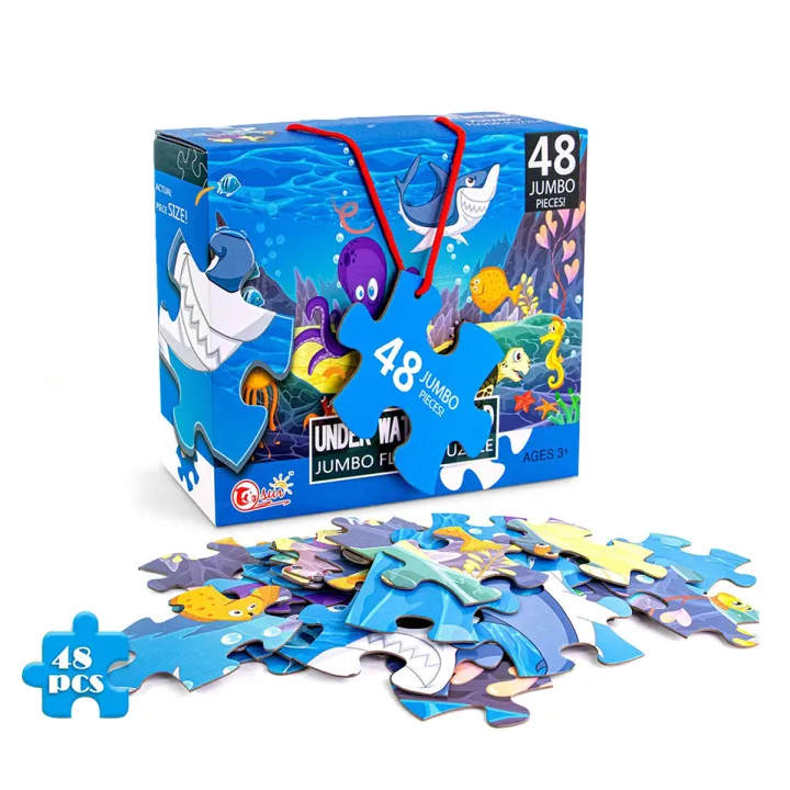 48%20Pcs%20Jumbo%20Jigsaw%20Puzzles%20For%20Kids%20Under%20Water%20World%20Floor%20Puzzle%20For%20Teenagers%20Fun%20and%20Challenging%20Family%20Game%20(Under%20Water%20World,%20Sea%20Animal)%20-%20Image%208