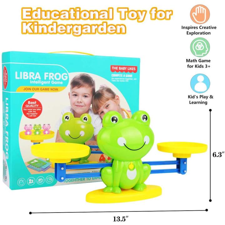 | 𝗟𝗜𝗕𝗥𝗔 𝗙𝗥𝗢𝗚 | Balance Game | Number Game | 123 | Weight Game | Early Learning | Frog Game | Homeschooling