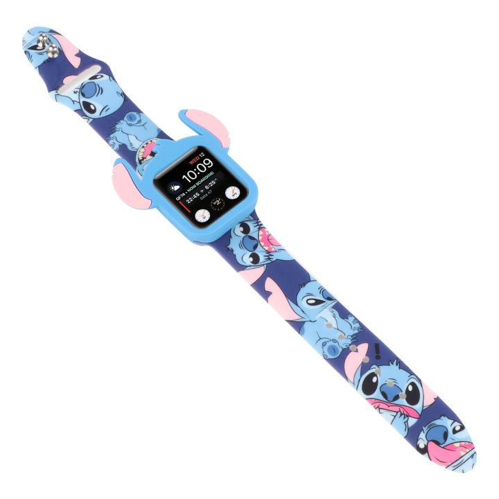 Applicable to Apple Watch Watchband Apple watch4/5/6 Generation Cartoon Strap + Case Protective Shell Suit