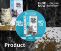 Pack of 2 CHEOW MEOOW PREMIUM QUALITY CAT FOOD Healthy Quality Dry Cat Food contains Real chicken Best food for Cats - Suitable for all ages Taking good care of nutrition and taste, Fluffy Cat Food makes a cat healthy, Best Kitten Food. 