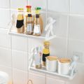 Punch-Free Wall Shelf Home Decoration Rack Bathroom Corner Wash Rack Shampoo Organizer Bathroom Accessories. 