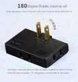 180 Degree Rotatable Folding One Turn Three Power Adapter Travel Adapter - Ultra-Thin Wireless Power Plug Power Socket. 