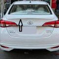 Toyota YARIS Trunk Spoiler OEM Style (White). 