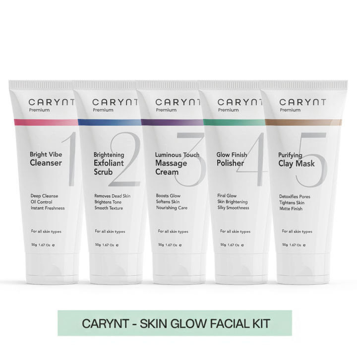 Carynt%205-Step%20Skin%20Glow%20Facial%20Kit%20%E2%80%93%20Brightening,%20Deep%20Cleansing%20&%20Glow%20Boosting%20%E2%80%93%205%20%C3%97%2050g%20%7C%20Best%20Facial%20Kit%20for%20Radiant%20Skin%20in%20Pakistan%20-%20Image%202