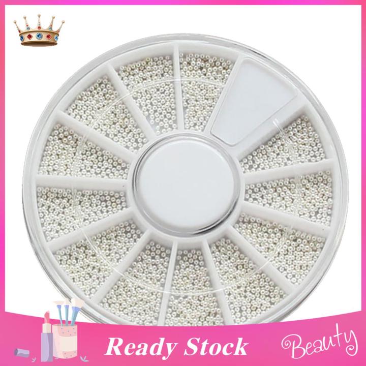 Nail Art Bead Multi-use Silver Nail Art Beads Wheel