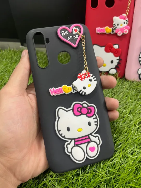 Realme_6i_key%20chain%20style_Hello%20Kitty%20cover_Mickey%20mouse%20case_Girls%20Fancy%20soft%20case_Realme_6i%20Girls%20Back%20cover%20-%20Image%203