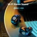 F9 TWS Earbuds - Airdots True Wireless Headphones Bluetooth 5.3 Stereo Bass Handsfree, Earphones Mic & Charging Case 3 to 5 Hours Battery Life – 2000mah Power bank - Simple and Extraordinary, Born For Music-Lightweight - Imported High Quality. 