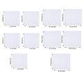 10 Pack Mini Canvas Panels - 5pcs (6 x 6 ), 5pcs ( 8 x 8 )100% Small Cotton Stretched Canvas Boards for Painting.. 