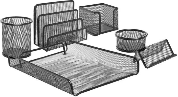 Metal%20Mesh%20Executive%20Desk%20Organizer%20Set%20of%206%20Pcs%20For%20Home%20and%20Office%20Use%20-%20Image%205