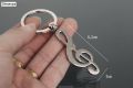 Hot Nw Metal Musical note Key chain Cool Luxury Car Key Ring Musical Bag pendant Keychains For Man Women Gift jewelry K1602. 