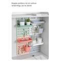 Hole Board Wall Shelf Hooks Self-Adhesive Storage Rack Desk Room Various Earphone Remote Control Storage Accessories,C,S. 