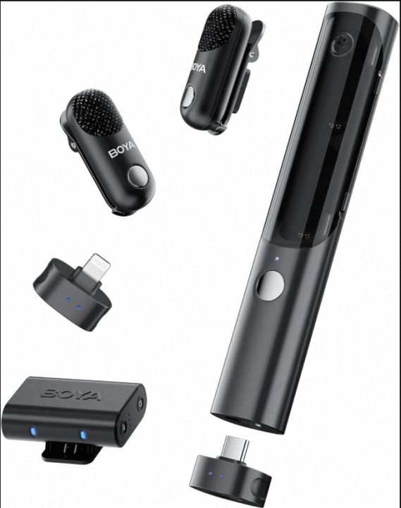 BOYA%20Magic%2002%20Transformable%20Al-Powered%20Mini%20Wireless%20Microphone%20(For%20Type%20C%20&%20Cameras)%20-%20Image%202