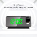 LED Digital Projection Alarm Clock Table Electronic Alarm Clock with Projection Time Projector Bedroom Bedside Clock. 