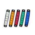 2pcs 24V Highlight 6 Beads Truck Led Side Light 12V Traieisure time ler Trailer Lights Truck Strip Side Light with Foam Screw. 