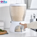 Rotatable Kitchen Food Storage Cereal Dispenser Storage Box Rotating Dry Food Rice Container Storage Case Flour Grain Storage Box Bottle. 