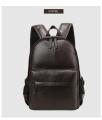 Pu Leather College Bag for Boys & laptop Backpack (Black & Coffee color ). 