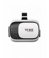 VR Box Version 2 3D Glasses with Remote Compatible with 4 to 6.5 Inch Smartphones, ABS Construction, Adjustable Lens for Comfort, White & Black. 