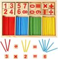 Digital Stick Montessori Teaching Aid Children Learning Math Wooden Educational Toys Mathematics Knowledge Math Toy. 