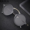 Vintage Small Round Steampunk Sunglasses Men 2024 Luxury Brand Punk Sun Glasses For Women With A Case Gaming Computer Eyeglass. 