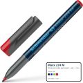 Schneider Maxx 224M - 1.0 mm Medium Tip - Permanent Universal Marker (Made in Germany) Quick Drying - Light & Water Resistant - Low Odor - Writes on Multiple Surfaces - OHP Marker - Schneider Permanent Marker. 