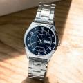 Original Casio - MTP-V006D-2BUDF - Stainless Steel Wrist Watch for Men. 