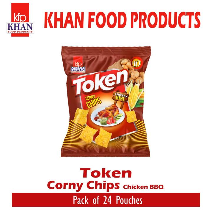 Khan Food Token Corn Chips Rs.10/- Pack of 25 Pouches