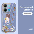 Love Bracelet case for Infinix Note 30 4G 5G Back Cover Back Shadow Girl Flower Case Infinix Note 30i 30 40 Pro 30 VIP Zero 30 20 GT 20 Pro X6821 X6851 X6853. 