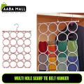 Scarf Tie Belt Hanger Holder Belt Closet Clothes Organizer Hook Storage - MULTI Holes. 