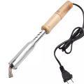 Soldering 220V Heavy Duty Electric Soldering Iron 75W High Quality Soldering Iron Chisel Tip Wood Handle. 