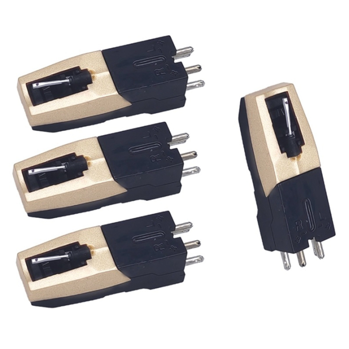 4 Piece Phonograph Turntable Stylus Plastic+Metal Needle Accessory for Lp Vinyl Player Phonograph Gramophone Record Player Stylus Needle