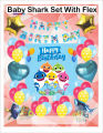 Unik BABYShark birthday theme happy birthday decoration happy birthday foil balloons happy birthday balloons happy birthday foil balloons theme set balloons for birthday balloons pack balloons set birthday accessories for girls AND Boys. 
