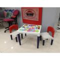 Baby Study & Dining Set 2 Chairs 1 Table. 