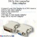 DVI  TO VGA   CONVERTER video  Adapter  (DVI MALE TO VGA FEMALE). 