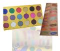 Beauty Compact Crayon Case Eyeshadow Palette - 18-Color Eye Retouching, Brightening, Waterproof, Long-Lasting, Moisturizing, Light and Thin Pigment Board. 