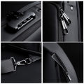 Men's Multifunction Anti-USB Shoulder Bag Man Crossbody Cross body Travel Sling Chest Bags Pack Messenger Pack For Male. 