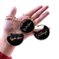 Round Resin name Keychain- text can be edit  - light weight- long lasting material- 2 inches size round. 