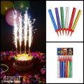 Pack Of 6 Sparkling Candles For Birthday Cake . Party Fountain Celebrating Surprise Gift Decoration. 