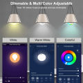 Auoyo WiFi Smart LED Light Bulb Color Changing Dimmable Bedroom Indoor lighting Voice Control Light Music Light Colorful Night Lamp With Remote Siri And Google Assistant Home Bedroom Decoration. 
