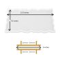 1 piece Silicone epoxy Resin Tray Mold Casting with 2Pcs aurum Handles. 