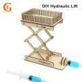 GIFTED EDUCATION Kids DIY Hydraulic Lift Table Model Physics School Projects Science Toys Educational Experiment Kit. 