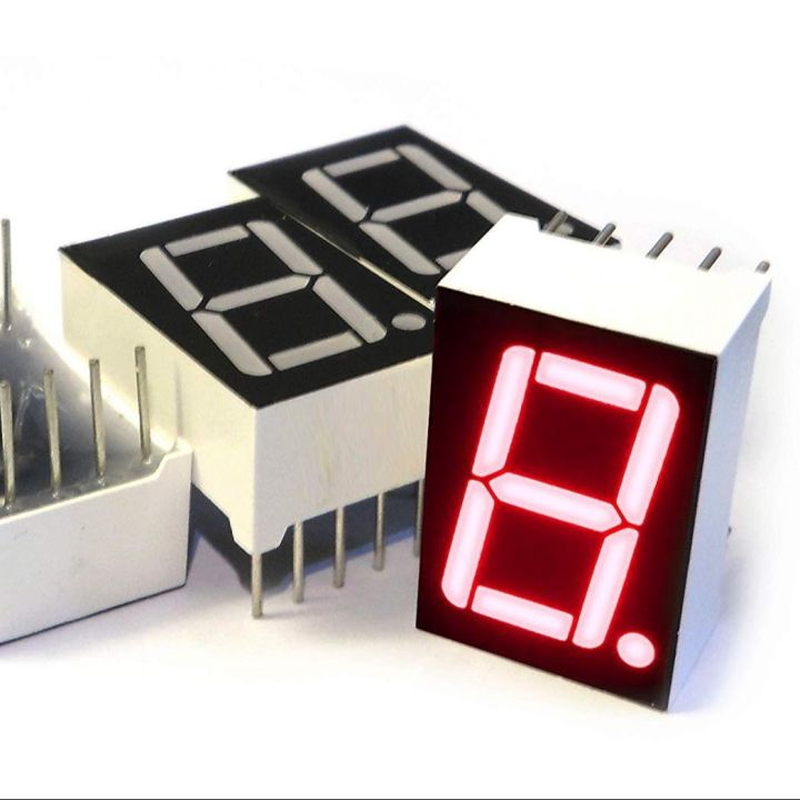 3 pcs 1" inch 1 Digit 7 Segment red LED Display Common Cathode 1Bit Digital 7 seven segment  hi qulity long life